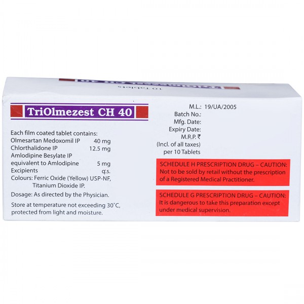 Triolmezest CH 40 mg Tablet (10 Tab) - Image 2