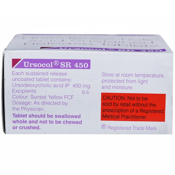 Ursocol SR 450 mg Tablet (15 Tab) - Image 2
