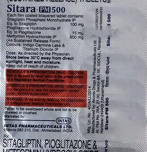 Sitara-PM 500 Tablet SR 1*10