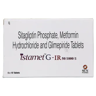 Istamet G 50mg/1mg/1000mg Tablet IR 1*10