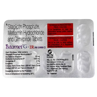 Istamet G 50mg/2mg/1000mg Tablet IR 1*10 - Image 3