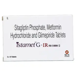 Istamet G 50mg/2mg/1000mg Tablet IR 1*10