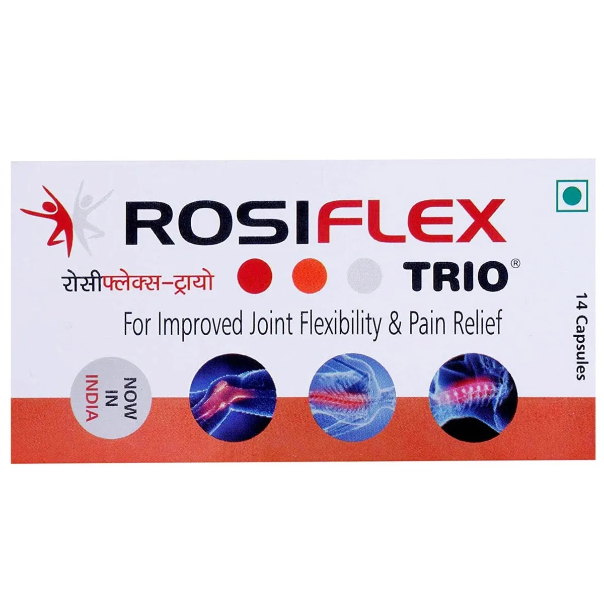 Rosiflex Trio Capsule with Rosehip Extract, Boswellia Serrata & Devil's Claw Extract 1*14